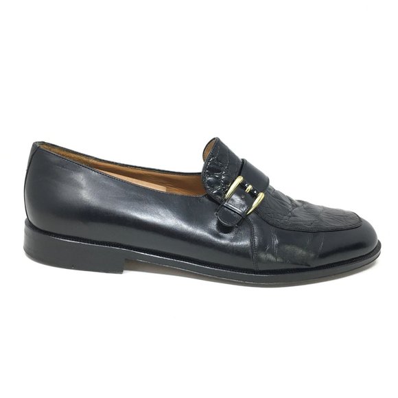 Mezlan Loafers Shoes Size 12 W Black Crocodile main image 6
